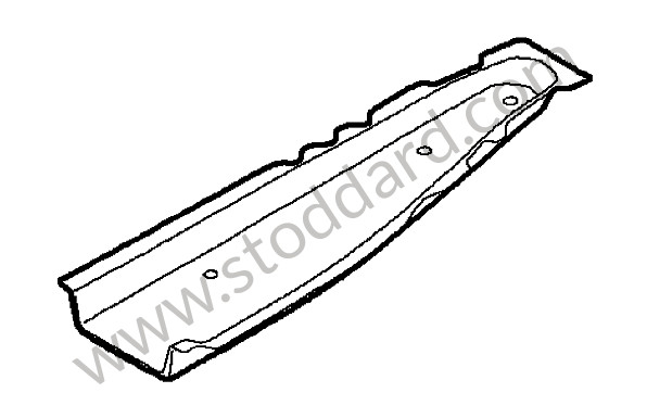 99750152500GRV - SIDE MEMBER for Porsche 997 09-12 &bull; 2009 &bull; 997 C2 &bull; Cabrio &bull; Manual Gearbox, 6 Speed