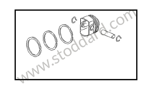 99610307115 - PISTON TOLERANCE RANGE  NUMBER PLATE for Porsche Boxster 986 97-04 &bull; 2003 &bull; Boxster 2.7 &bull; Cabrio &bull; Manual Gearbox, 5 Speed