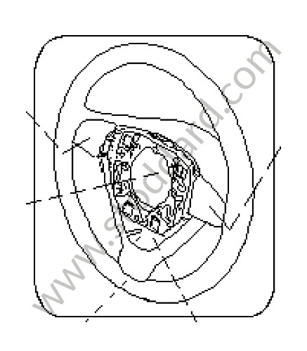 99734780434FOO - STEERING WHEEL for Porsche Boxster 987 05-08 &bull; 2007 &bull; Boxster S 3.4 &bull; Cabrio &bull; Automatic Gearbox