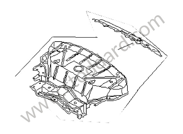 99650219112GRV - REAR WALL for Porsche 996 Turbo &bull; 2003 &bull; 996 Turbo &bull; Coupe &bull; Automatic Gearbox