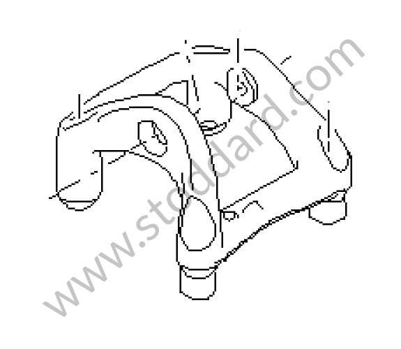 94811520353 - BRACKET for Porsche Cayenne 955 03-06 &bull; 2003 &bull; Cayenne S V8 &bull; Manual Gearbox, 6 Speed