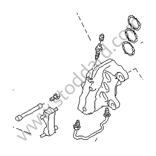 95535142161 - FIXED CALLIPER for Porsche Cayenne 955 03-06 &bull; 2004 &bull; Cayenne Turbo &bull; Automatic Gearbox