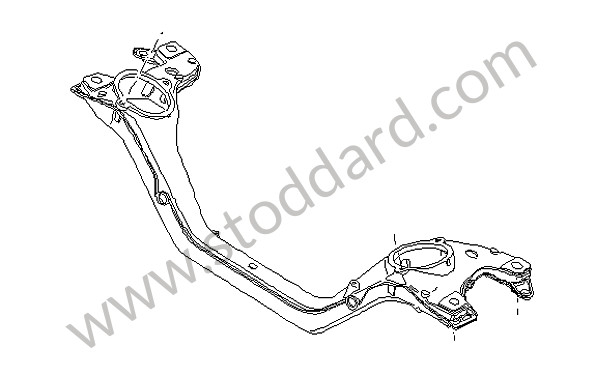 95537530901 - ENGINE CARRIER for Porsche Cayenne 955 03-06 &bull; 2003 &bull; Cayenne V6 &bull; Manual Gearbox, 6 Speed