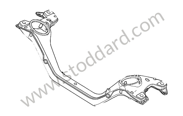 95537530901 - ENGINE CARRIER for Porsche Cayenne 957 07-10 &bull; 2007 &bull; Cayenne V6 &bull; Manual Gearbox, 6 Speed