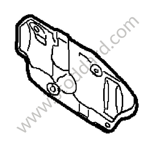 95550461601 - HEAT PROTECTION for Porsche Cayenne 957 07-10 &bull; 2009 &bull; Turbo E81 &bull; Automatic Gearbox