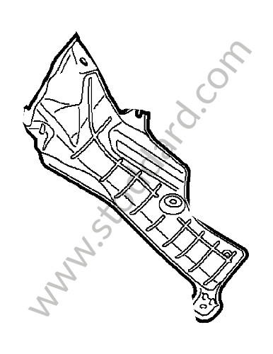 95550466101 - HEAT PROTECTION for Porsche Cayenne 957 07-10 &bull; 2009 &bull; Turbo E81 &bull; Automatic Gearbox