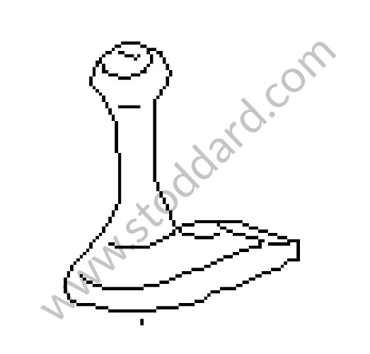 98742407504FPK - GEARSHIFT KNOB for Porsche Boxster 987 05-08 &bull; 2005 &bull; Boxster 2.7 &bull; Cabrio &bull; Manual Gearbox, 5 Speed