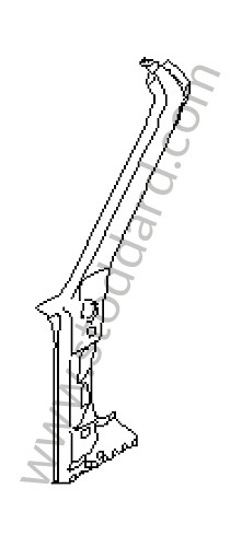 98750233500GRV - HINGE PILLAR for Porsche Boxster 987 05-08 &bull; 2007 &bull; Boxster 2.7 &bull; Cabrio &bull; Automatic Gearbox