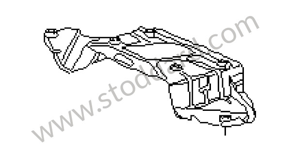 98750440500 - HEAT PROTECTION for Porsche Cayman 987C 06-08 &bull; 2007 &bull; Cayman 2.7 &bull; Automatic Gearbox