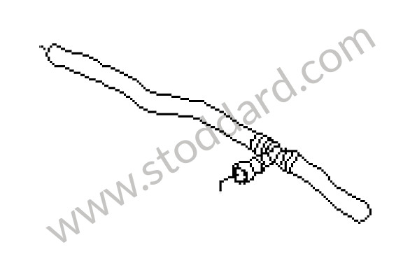 95510607311 - WATER HOSE for Porsche Cayenne 955 03-06 &bull; 2004 &bull; Cayenne V6 &bull; Manual Gearbox, 6 Speed