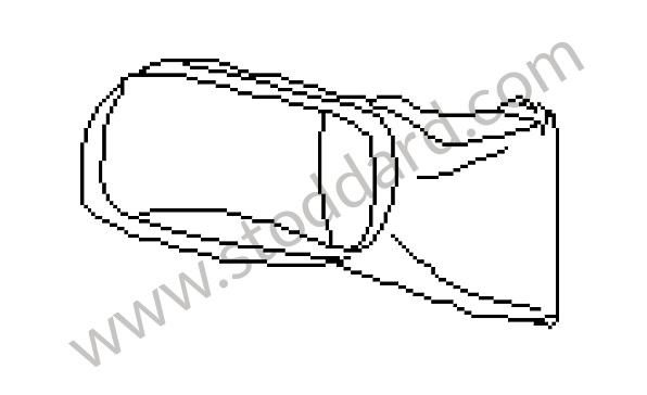 95557533140 - AIR DUCT for Porsche Cayenne 955 03-06 &bull; 2003 &bull; Cayenne Turbo &bull; Automatic Gearbox