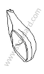 AIR DUCT FRONT RIGHT / OPTION: ENGINE WITH INCREASED POWER 368 KW (Option code: IE81), OPTION: TURBO S (Option code: IE8A) (95557533240)