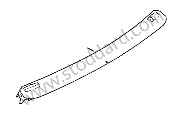98750461301 - BRACKET for Porsche Boxster 987 09-12 &bull; 2010 &bull; Boxster 2.9 &bull; Cabrio &bull; Manual Gearbox, 6 Speed