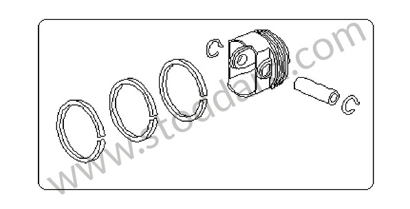99610303215 - PISTON TOLERANCE RANGE  NUMBER PLATE for Porsche Boxster 987 05-08 &bull; 2005 &bull; Boxster S 3.2 &bull; Cabrio &bull; Automatic Gearbox