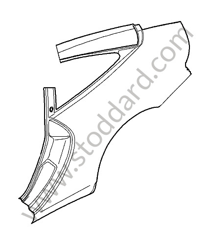 99650396211GRV - SIDE SECTION for Porsche 996 &bull; 2004 &bull; 996 Carrera 2 &bull; Targa &bull; Automatic Gearbox