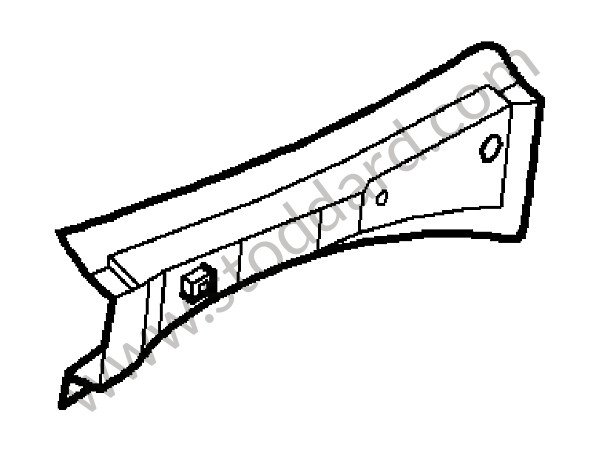 99750208800GRV - SIDE SECTION for Porsche 997 09-12 &bull; 2011 &bull; 997 C2 Gts &bull; Cabrio &bull; Manual Gearbox, 6 Speed