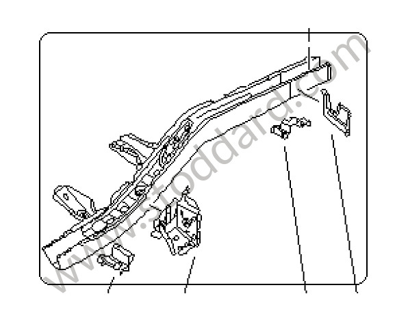 95550140102GRV - SIDE MEMBER for Porsche Cayenne 955 03-06 &bull; 2003 &bull; Cayenne V6 &bull; Manual Gearbox, 6 Speed