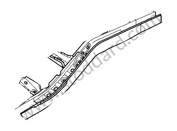 95550140102GRV - SIDE MEMBER for Porsche Cayenne 957 07-10 &bull; 2009 &bull; Cayenne Diesel &bull; Automatic Gearbox