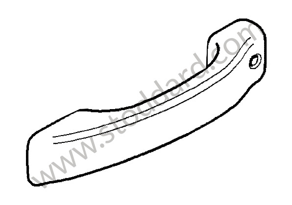 95553103001G2X - DOOR HANDLE for Porsche Cayenne 957 07-10 &bull; 2009 &bull; Turbo E81 &bull; Automatic Gearbox