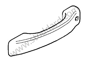 DOOR HANDLE OPTION: PORSCHE ENTRY + DRIVE (Option code: I4F2), OPTION: PORSCHE ENTRY + DRIVE (USA / CAN) (Option code: I4F6), OPTION: ALUMINIUM PACKAGE VERSION 2 (Option code: IQJ4) (95553201001G2X)