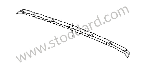 98756150100 - RETAINING STRIP for Porsche Boxster 987 05-08 &bull; 2005 &bull; Boxster S 3.2 &bull; Cabrio &bull; Automatic Gearbox