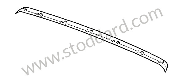 98756150100 - RETAINING STRIP for Porsche Boxster 987 09-12 &bull; 2011 &bull; Boxster Spyder 3.4 &bull; Cabrio &bull; Pdk Gearbox