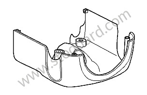 SWITCH HOUSING dark grey/natural / dark grey/natural (D12) / LEATHER / LOWER / OPTION: AUTOMATIC SPEED CONTROL (Option code: I454), OPTION: LEATHER STEERING COLUMN TRIM,4-PART (Option code: IXNS) (99755297901D12)