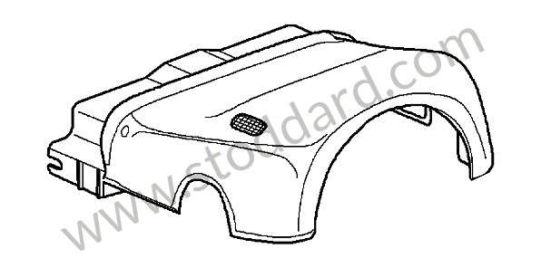 997552997005X6 - SWITCH HOUSING for Porsche 997 09-12 &bull; 2009 &bull; 997 C2 &bull; Coupe &bull; Manual Gearbox, 6 Speed