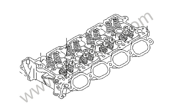 94810401353 - CYLINDER HEAD for Porsche Cayenne 955 03-06 &bull; 2003 &bull; Cayenne Turbo &bull; Automatic Gearbox