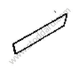 MOULDING METALLIC TITANIUM / METALLIC TITANIUM (D7Z) / LEFT / OPTION: ALUMINIUM PACKAGE TITANIUM METALLIC (Option code: IQJ5) (95555929100D7Z)
