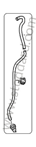 95556202900 - WATER DRAIN HOSE for Porsche Cayenne 955 03-06 &bull; 2003 &bull; Cayenne Turbo &bull; Automatic Gearbox