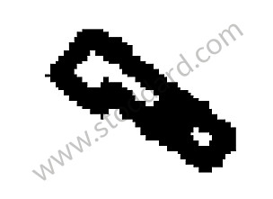 PRESSURE PIECE RIGHT / OPTION: PORSCHE LARGE ROOF SYSTEM (Option code: I3FU) (95556291800)