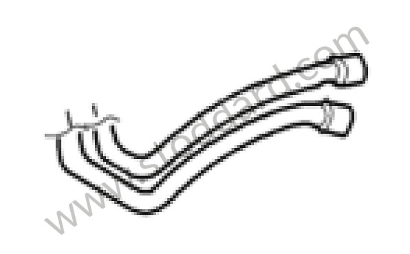 95557207801 - WATER HOSE for Porsche Cayenne 955 03-06 &bull; 2004 &bull; Cayenne S V8 &bull; Automatic Gearbox