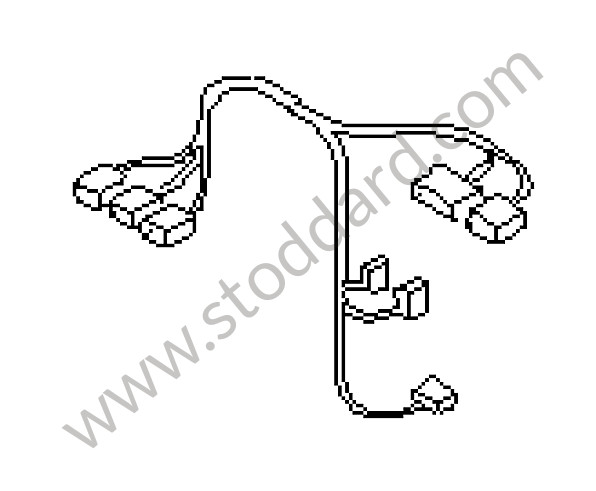 95561235201 - WIRING HARNESS for Porsche Cayenne 955 03-06 &bull; 2006 &bull; Cayenne S V8 &bull; Manual Gearbox, 6 Speed