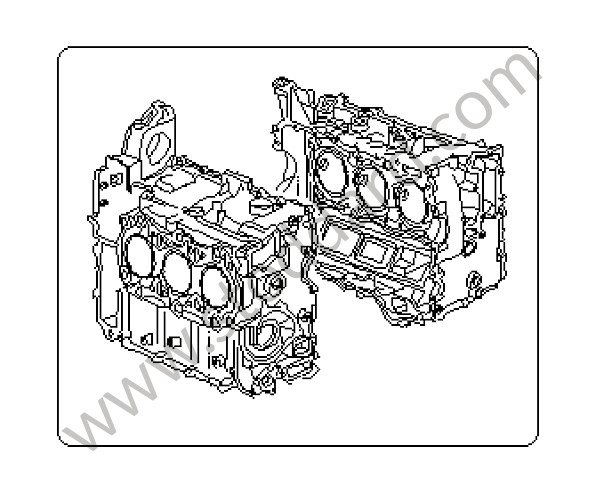 98710190100 - CRANKCASE for Porsche Cayman 987C 06-08 &bull; 2006 &bull; Cayman S 3.4 &bull; Manual Gearbox, 6 Speed