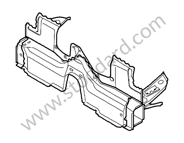 98750119103GRV - BULKHEAD for Porsche Boxster 987 09-12 &bull; 2009 &bull; Boxster 2.9 &bull; Cabrio &bull; Manual Gearbox, 6 Speed
