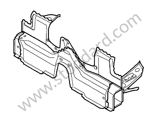 98750119103GRV - BULKHEAD for Porsche Cayman 987C 09-12 &bull; 2012 &bull; Cayman 2.9 &bull; Pdk Gearbox