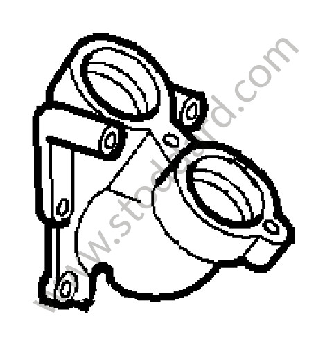 99620715073 - INTERMEDIATE PIECE for Porsche 997 Turbo 10-13 &bull; 2011 &bull; 997 Gt2 Rs &bull; Coupe &bull; Manual Gearbox, 6 Speed
