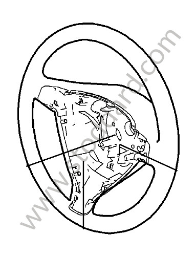 99734798100M24 - STEERING WHEEL for Porsche Boxster 987 09-12 &bull; 2009 &bull; Boxster S 3.4 &bull; Cabrio &bull; Manual Gearbox, 6 Speed