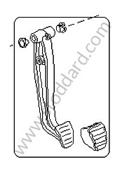 BRAKE PEDAL Left-hand drive (99742309304)