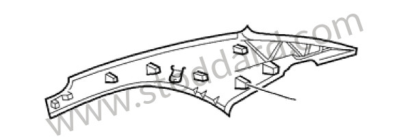 997563503001UL - LINING for Porsche 997 05-08 &bull; 2006 &bull; 997 C4 &bull; Cabrio &bull; Manual Gearbox, 6 Speed