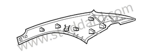 997563503001UL - LINING for Porsche 997 09-12 &bull; 2009 &bull; 997 C2 &bull; Cabrio &bull; Manual Gearbox, 6 Speed