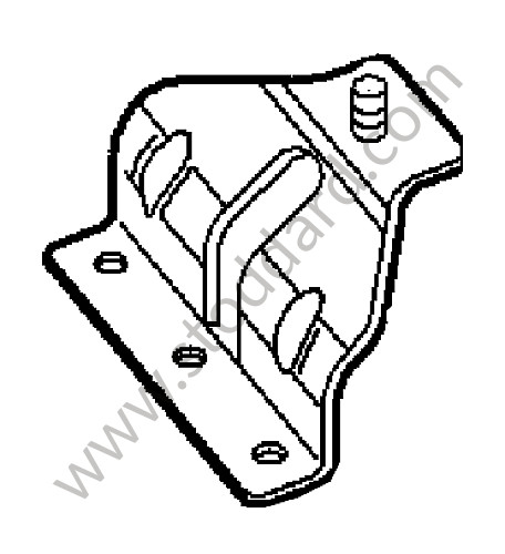 99761811700 - SUPPORT for Porsche 997 Turbo 07-09 &bull; 2008 &bull; 997 Turbo &bull; Cabrio &bull; Automatic Gearbox