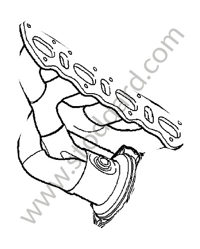94811112900 - EXHAUST MANIFOLD for Porsche Cayenne 957 07-10 &bull; 2008 &bull; Cayenne Gts &bull; Manual Gearbox, 6 Speed