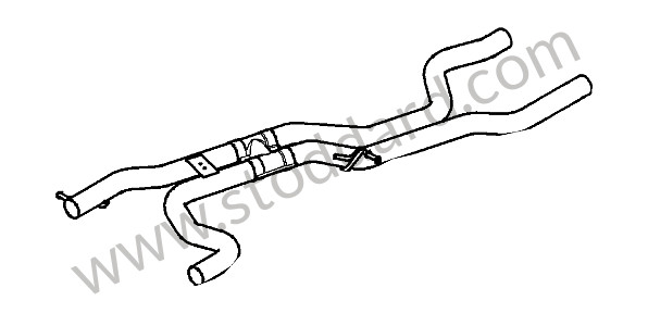 95511109640 - FRONT MUFFLER for Porsche Cayenne 957 07-10 &bull; 2007 &bull; Cayenne S V8 &bull; Automatic Gearbox