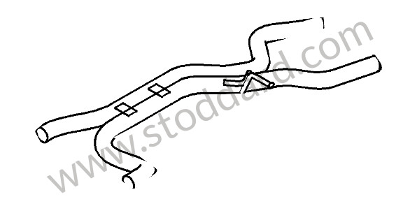 95511109650 - FRONT MUFFLER for Porsche Cayenne 957 07-10 &bull; 2008 &bull; Turbo E81 &bull; Automatic Gearbox