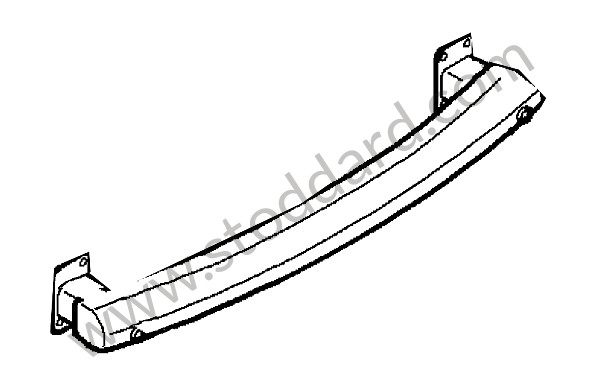 95550531310 - BUMPER REINFORCEMENT for Porsche Cayenne 957 07-10 &bull; 2009 &bull; Turbo S &bull; Automatic Gearbox