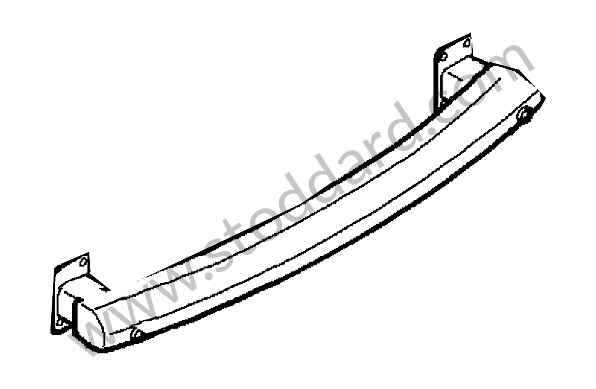 95550531312 - BUMPER REINFORCEMENT for Porsche Cayenne 957 07-10 &bull; 2009 &bull; Turbo E81 &bull; Automatic Gearbox