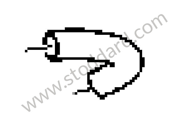 95557258702 - HEATER HOSE for Porsche Cayenne 955 03-06 &bull; 2006 &bull; Cayenne V6 &bull; Automatic Gearbox