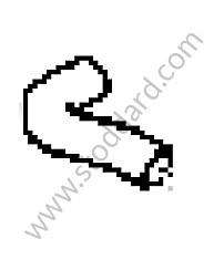 HEATER HOSE Left-hand drive